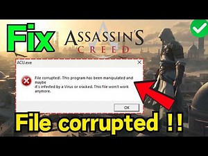 How to Fix File corrupted this program has been manipulated and may be its infected by a virus