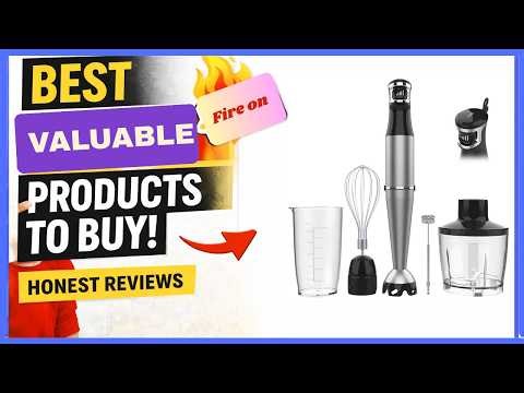 turelar Immersion Blender Handheld Corded Hand Blenders Set 1100W, Trigger Variable Speed