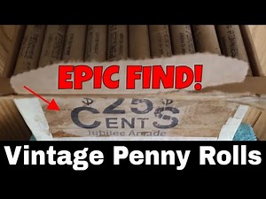 EPIC FIND - Opening Vintage Wheat Penny Rolls from the 1950s - RARE Coins Found
