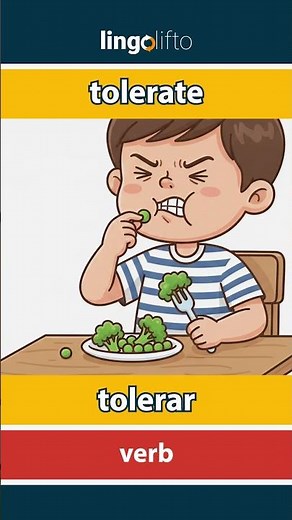 🇬🇧🇪🇸 tolerate - tolerar : learn English : aprendamos inglés : vocabulary builder