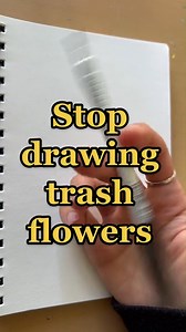 216K views · 1.3K reactions | EP118|Stop drawing trash flower #cr_tamaramichael #reelsviral #drawerslide #acrylicpainting #sketchbook #paint #drawinglessons #watercolor #illustration #love #Drawing #Drawinglessons | Painting Techniques | Facebook