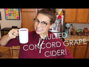 MULLED CONCORD GRAPE APPLE CIDER!