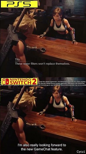 Final Fantasy 7 Remake Intergrade Nintendo Switch 2 vs PS5 Early Graphics Comparison - Tifa