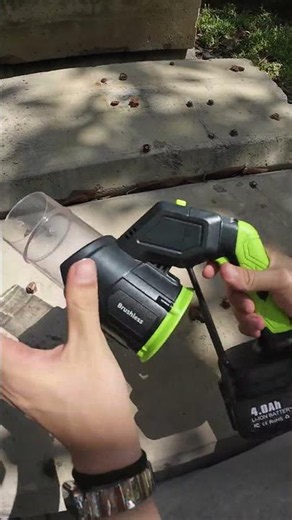 Too Fast! ZERO EFFORT — Walk & Clean the Whole Yard! #leafblower #walk clean #cleanup #gardentools