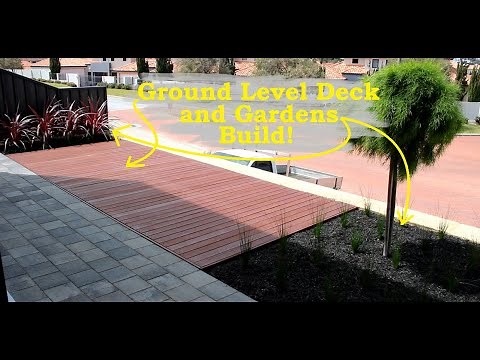 Building a Ground Level Deck and Gardens