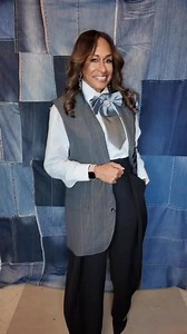 This started as a men’s blazer—and became one of my favorite statement pieces. I removed the sleeves, tailored the shape, and added neckties for movement and texture. Same vest, styled three completely different ways. Which look would you wear? #BlazerUpcycle #UpcycledFashion #StatementVest #SlowStyle #GenXStyle | Jen Restyle Fashion