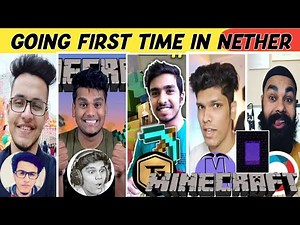 GOING FIRST TIME IN NETHER || FT. LIVE INSAAN, TECHNO GAMERZ, BBS, MYTHPAT || STREAMERS INFO || 🙄🙄