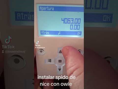 Instalación de motor Nice spido con owie. Pasos a seguir para una buena instalación y rápida.