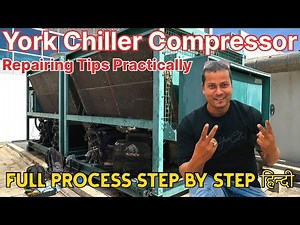chiller compressor overhauling | chiller compressor working animation | reciprocating compressor