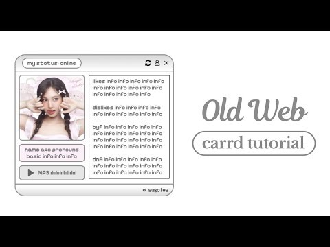 cute old web carrd tutorial - cr sugoies