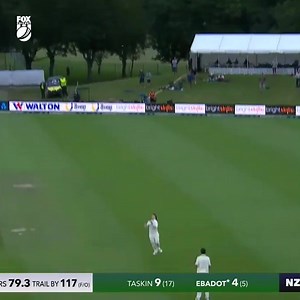 Ross Taylor finishes his Test career with a WICKET and a bowling average of 16! A case being made for the greatest all-rounder ever? 😁 New Zealand beat Bangladesh by an innings and 117 runs in the second Test! | Kayo Sports