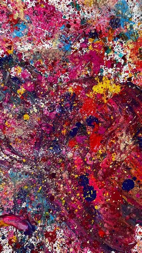 Action Painting #jacksonpollock #kidsart #messypainting #Rueschlikon