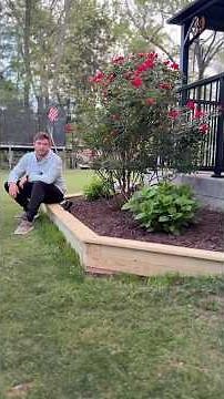 Flower bed retaining wall build!
