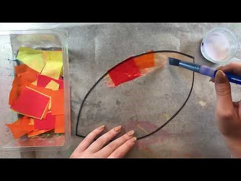 Leaf Sun-Catcher Craft for Kids! No Contact Paper Needed!!