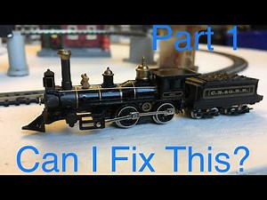 N scale Bachmann 4-4-0 repair (part1)