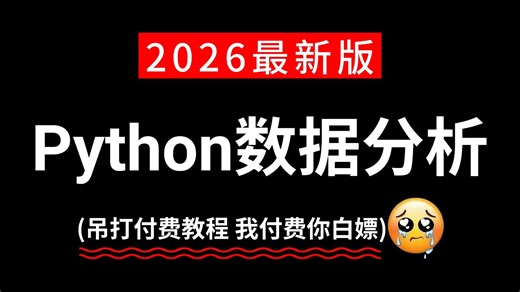 【吊打付费】（Numpy Pandas Matplotlib）Python数据分析，数据可视化教程，从入门到精通！学会可做项目！