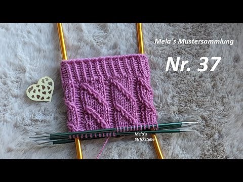 Sock pattern no. 37 - Pattern knitted in rounds / Diagonal pattern / knitting sock pattern