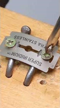 Genius Idea Using a Razor Blade! #diy #ideas