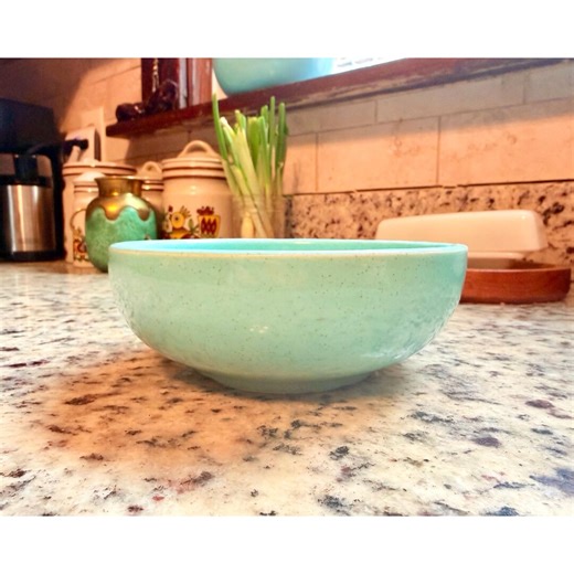 Vintage Mccoy Pottery Bowl | Turquoise Glaze, USA Stoneware - Etsy