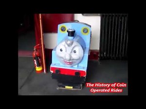 1970s Whittaker Brothers Coin Operated Steam Engine Kiddie Ride - Thomas the Train