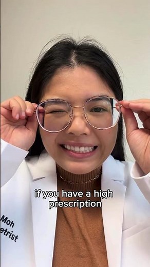 High Glasses Prescription? Choose Hi-Index for thinner and lighter lenses! #prescriptionglasses