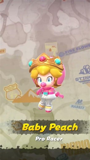 Baby Peach humming while doing her dancing animation