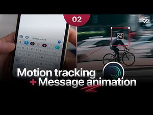 2. Motion tracking. | Message animation along with motion tracking using alight motion.