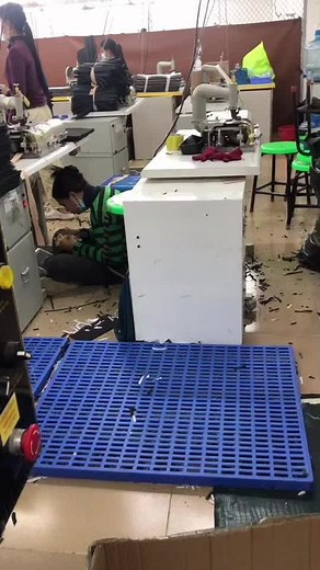 Sewing in an Industrial Factory Setting