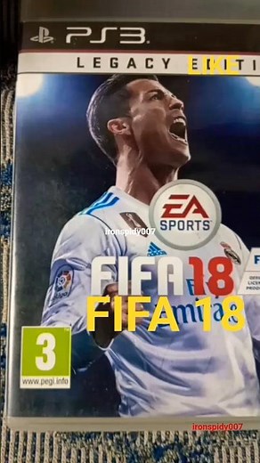 FIFA 18 PS3 Blu Ray Game Disc Unboxing #playstation #fifa #cristianoronaldo #ps3 #gaming