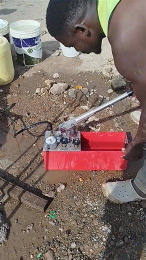 Pressure testing is a must,it helps us to check our pipe work joints before plaster is done.Whatsapp us professional plumbing work. | ONE TOUCH Plumbing Works