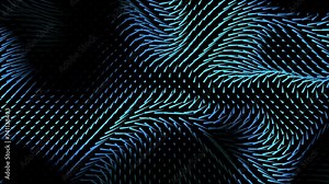 flow field lines computational fluid dynamics 3d animation, can be used to represent a vectorial space on linear algebra, satisfying animation background or turbulent flow vortex