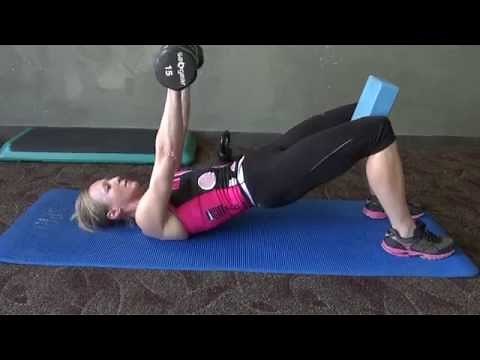 Demonstration of Bridge with Chest Press Exercise with Krista Schultz