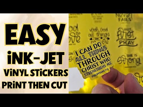 How to Make Gold Vinyl Stickers with Koala Sticker Paper | Full Tutorial & Review