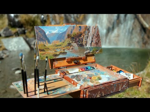 Painting a Waterfall in Oils From Life