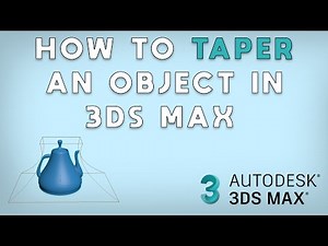 How to taper an object in 3DS Max 2023