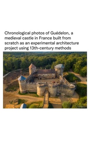 Detailed Explanation on Instagram: "Guédelon is a masterclass in “experimental archaeology,” where the goal isn’t just to have a castle, but to rediscover the lost “how” of the 13th century. Located in an old sandstone quarry in Burgundy, France, it’s a living laboratory where every tool, rope, and stone is crafted using the technology available in 1228. As of early 2026, the project has entered its late stages, though “human time” means there is no rushed deadline. The team has successfully com