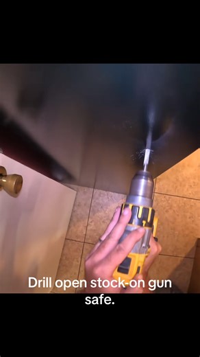 4.5K views · 26 reactions | Drill open stock-on gun safe. The owner of the safe pass away and no one knows what’s the combination. | Vault Cracker | Facebook