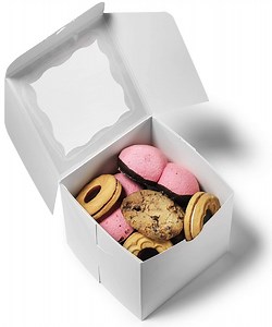 Paper Baking Cake Packaging Single Mini Cupcake Boxes with Window