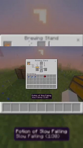 how to make potion of slow falling #shorts #minecraft