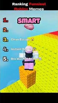 Ranking The Best Roblox Memes #roblox #robloxmemes #trending