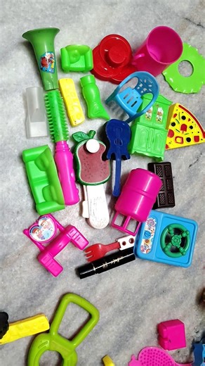 Beauty and Kitchen 🍳 Play set Miniature Cooking Toys ASMR kichen video #dollhousedecor #dollmaker