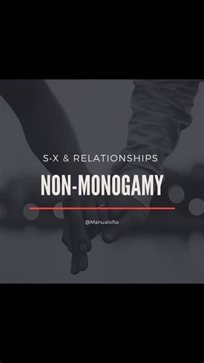 Non-monogamy, also known as consensual non-monogamy or ethical non-monogamy, refers to relationship structures where individuals have multiple s•xual or romantic partners simultaneously, with the knowledge and consent of all involved parties. It is an umbrella term that encompasses various forms of non-monogamous relationships, including but not limited to: Open Relationships: Partners agree to engage in sexual or romantic relationships outside of their primary partnership, while maintaining a c