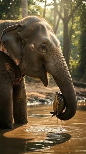 Elephant Saves a Turtle 🐘🐢 | Kindness in the Wild