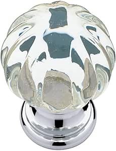 Liberty Hardware P30104-CHC-C Cabinet, 1-1/4" Knob, Chrome & Clear