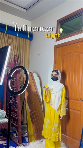 Lifestyle with Sania✨ on Instagram: "Viral Influencer Light Mangwa Li☺️ Just unboxed my new creator light & I’m obsessed! 💡 Perfect setup for every content creator 😍 #UnboxingVlog #CreatorEssential #fyp #ViralFind #PlokamaLight #ContentUpgrade #lifestylewithsania"