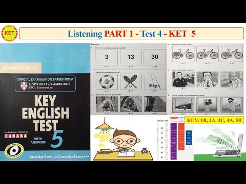KET 5 Listening Part 1 Test 4 (Transcript + Key)