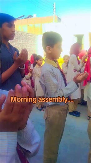 Assembly time... my little cadets r in full form... Alhudulilah #viralvedio #love #morning