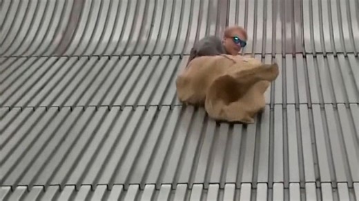 A giant slide has reopened with improvements to keep riders safe.