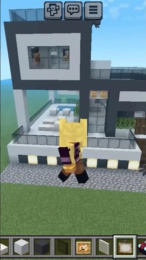 The ULTIMATE Minecraft Modern House Tutorial (Step-by-Step) #minecraft #easyhouse #shorts