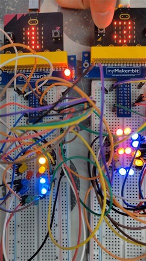 Double digit LED counter tutorial with microbit #coding #robotics #innovation #robot #led #technokid